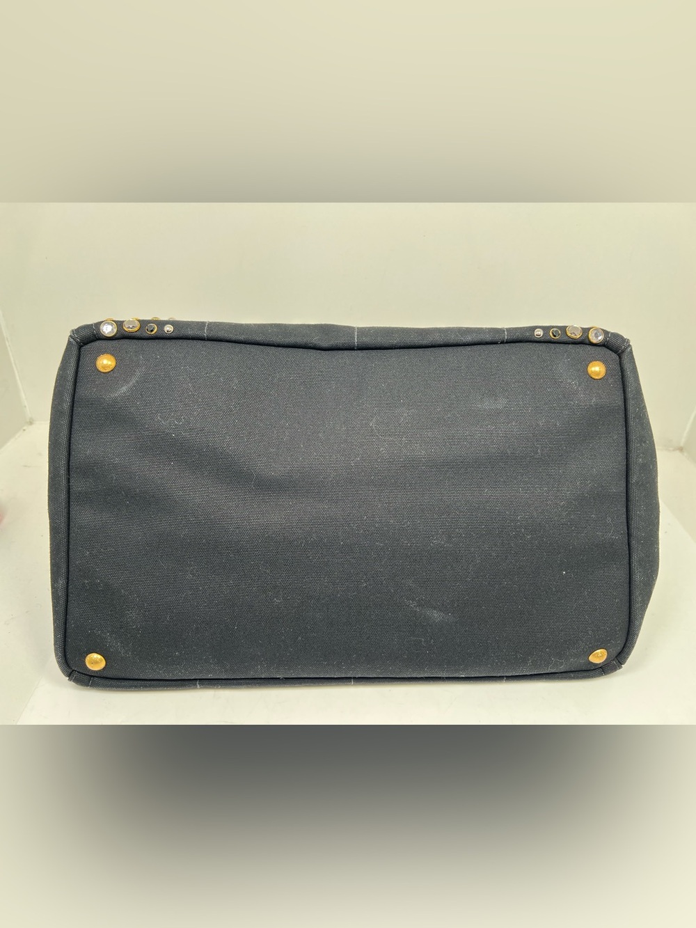 PRADA Tote Bag Canapa studs canvas Nero (Black) Women - Picture 5 of 13